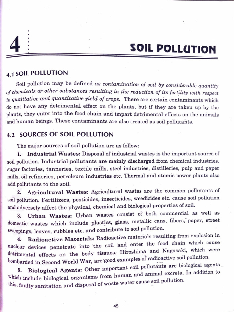 Understanding Soil Pollution Sources | PDF | Waste | Municipal Solid Waste
