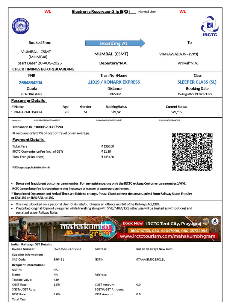 811108645-TICKET-17-01-2025 (1) (1) | PDF | Identity Document | Payments