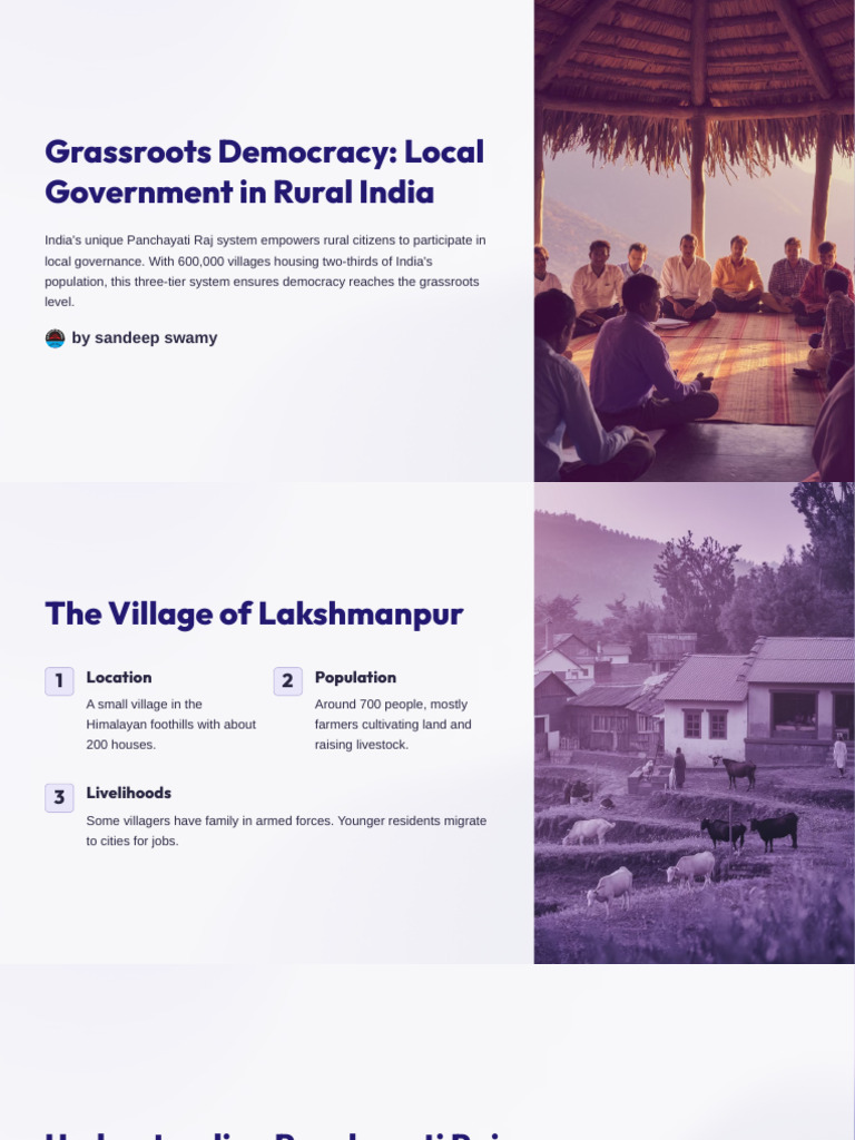 Grassroots Democracy in Rural India | PDF