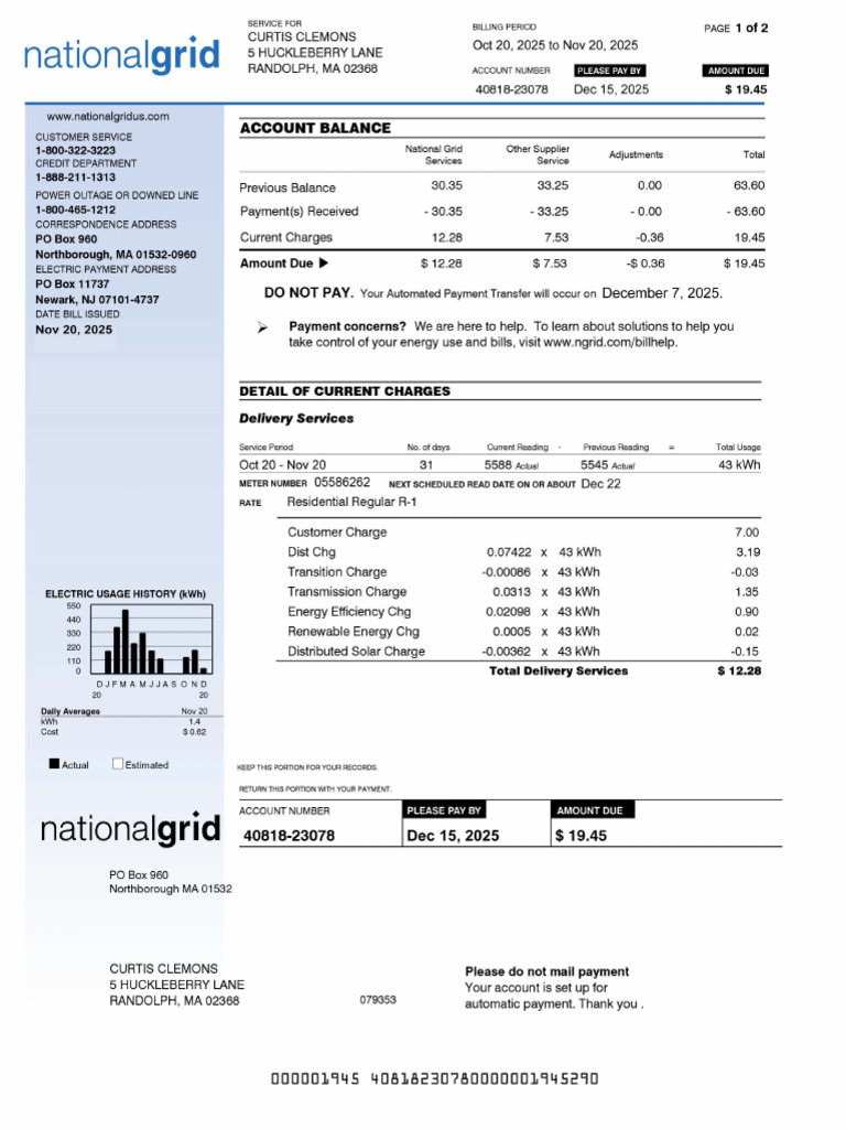 Ultility Bills | PDF