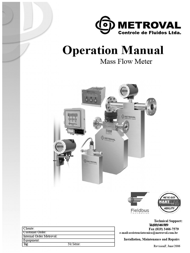 Mass Flow Meter Operation Manual | PDF | Amplifier | Power Supply