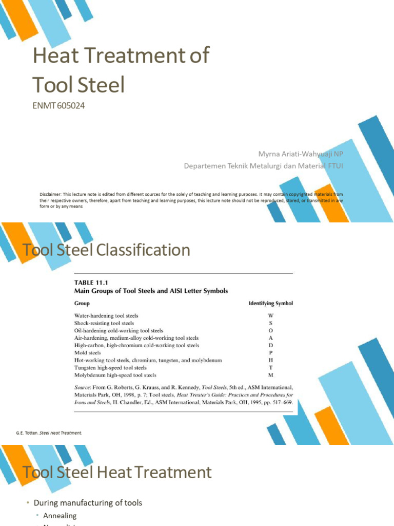 HT of Tool Steel | PDF | Heat Treating | Steel