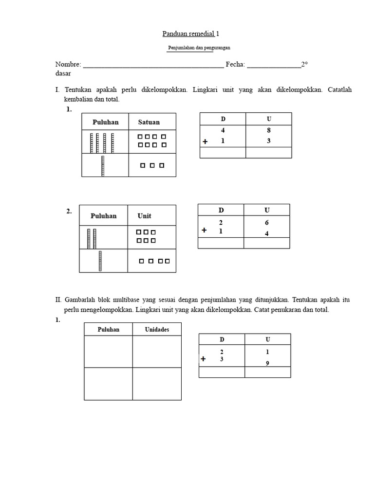 Panduan Penjumlahan dan Pengurangan 2D | PDF