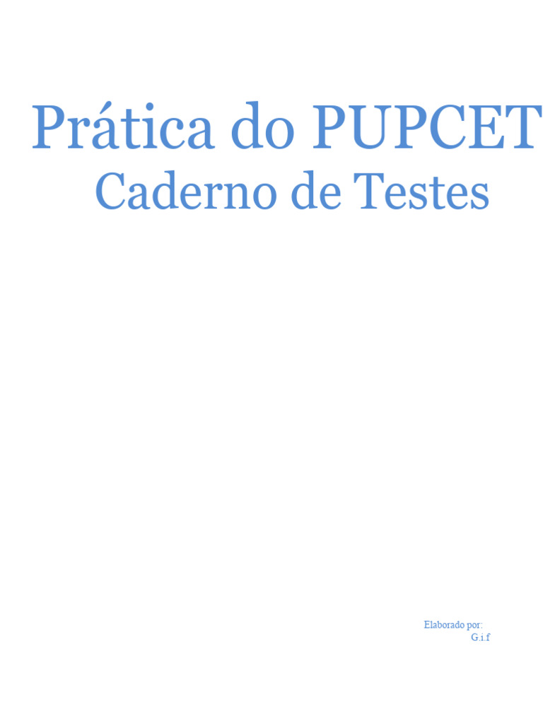Pupcet-Teste de Prática PDF | PDF | China | Política mundial
