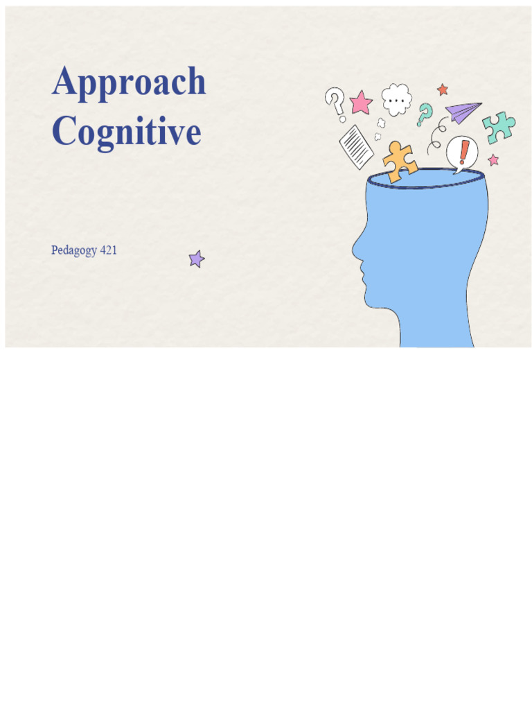 Understanding the Cognitive Approach | PDF