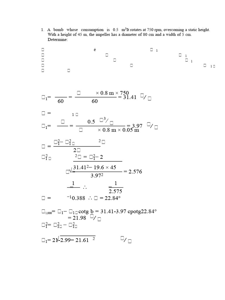Centrifugal Pump Calculations and Design | PDF | Pump | Mechanical ...