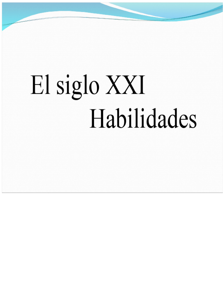 Habilidades del Siglo XXI en Educación | PDF | Pensamiento | Creatividad