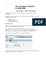 Configuration of Leave Request Workflow For ESS