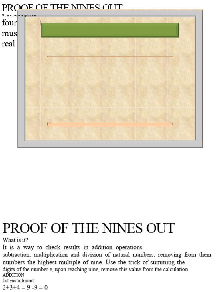Proof of Nine | PDF | Division (Mathematics) | Discrete Mathematics
