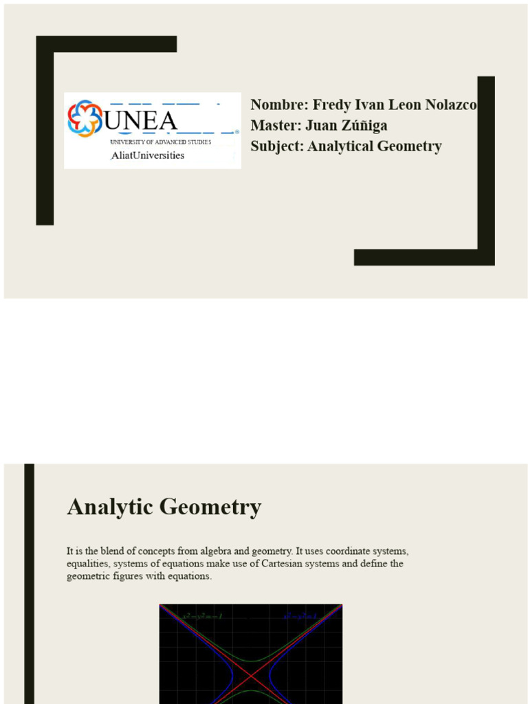 Project Part 1 Analytical Geometry | PDF | Trigonometric Functions ...