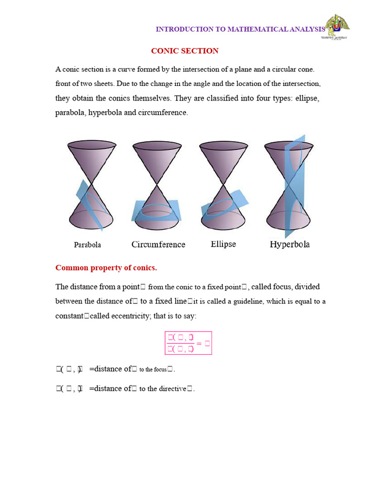 Understanding Conic Sections and Circles | PDF | Circle | Ellipse