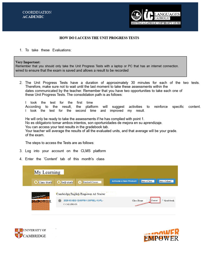 1584489581846-How_to_access_the_Unit_Progress_Tests (1) | PDF