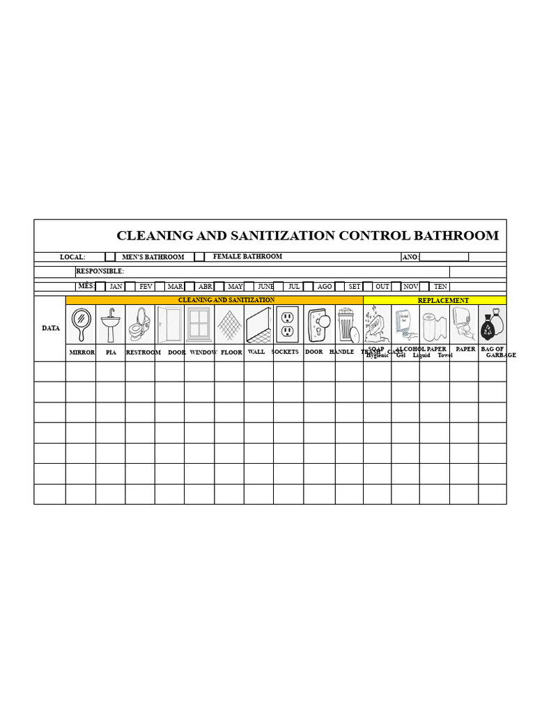 Bathroom Cleaning and Sanitization Guide | PDF