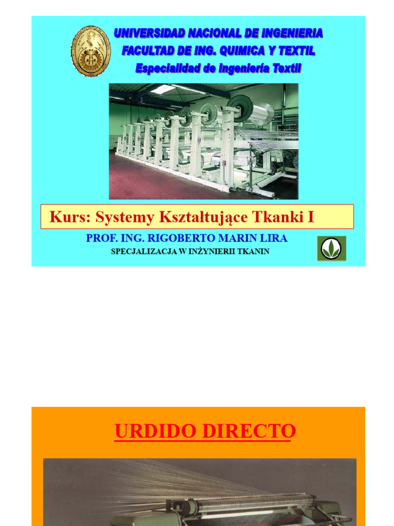 5 Urdido Directo | PDF