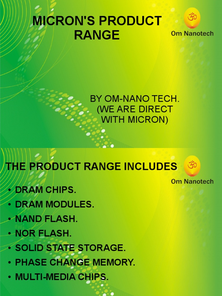 Micron's Product Range | PDF | Solid State Drive | Flash Memory