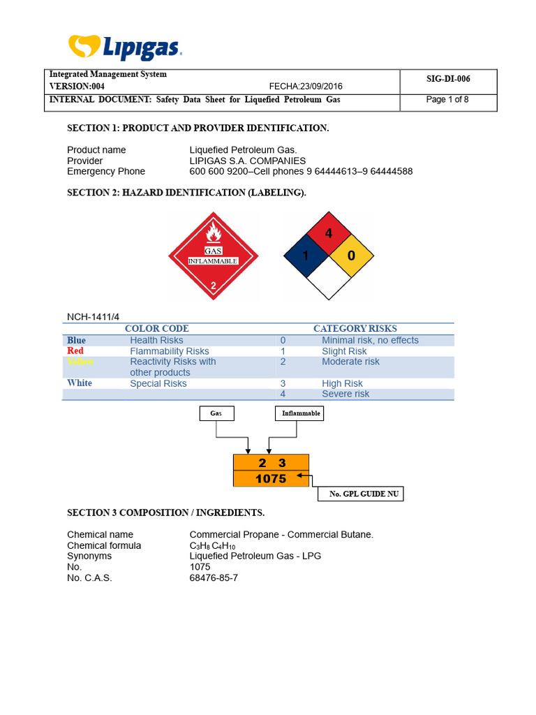 Annex 8 HDS Gas Warehouse | PDF | Propane | Liquefied Petroleum Gas
