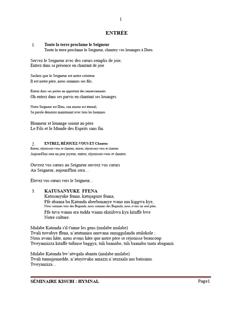Hymnes de Louange et de Célébration | PDF | Jésus | Dieu