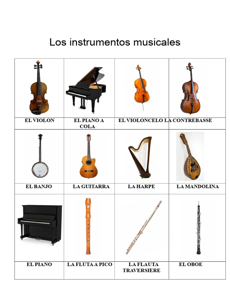 Instrumentos Musicales Clásicos y Modernos | PDF