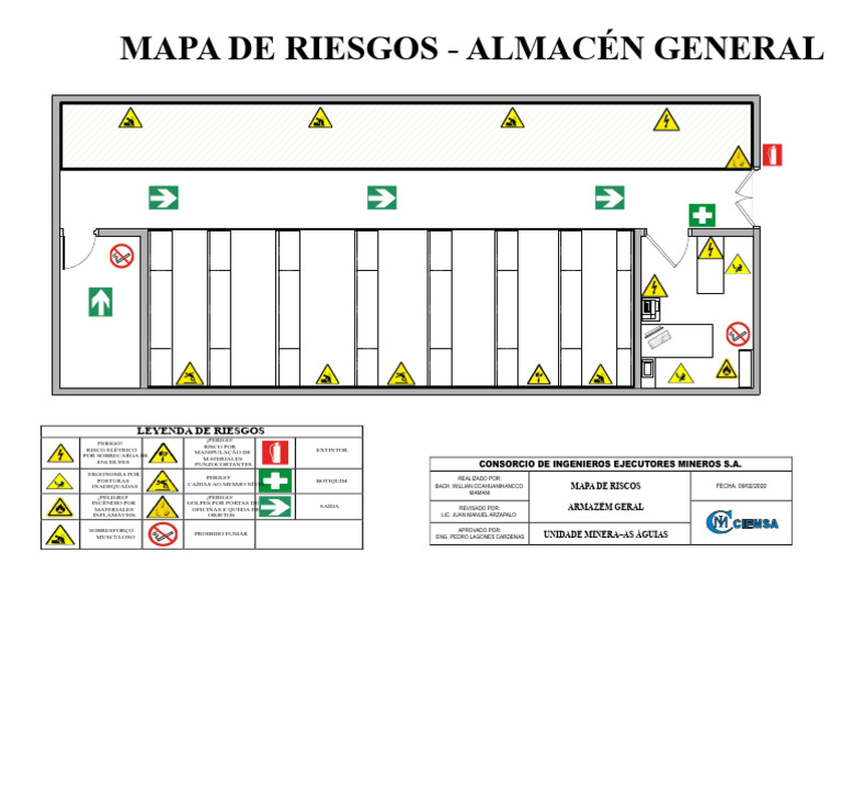 MAPA DE RISCOS - ARMAZÉM GERAL | PDF