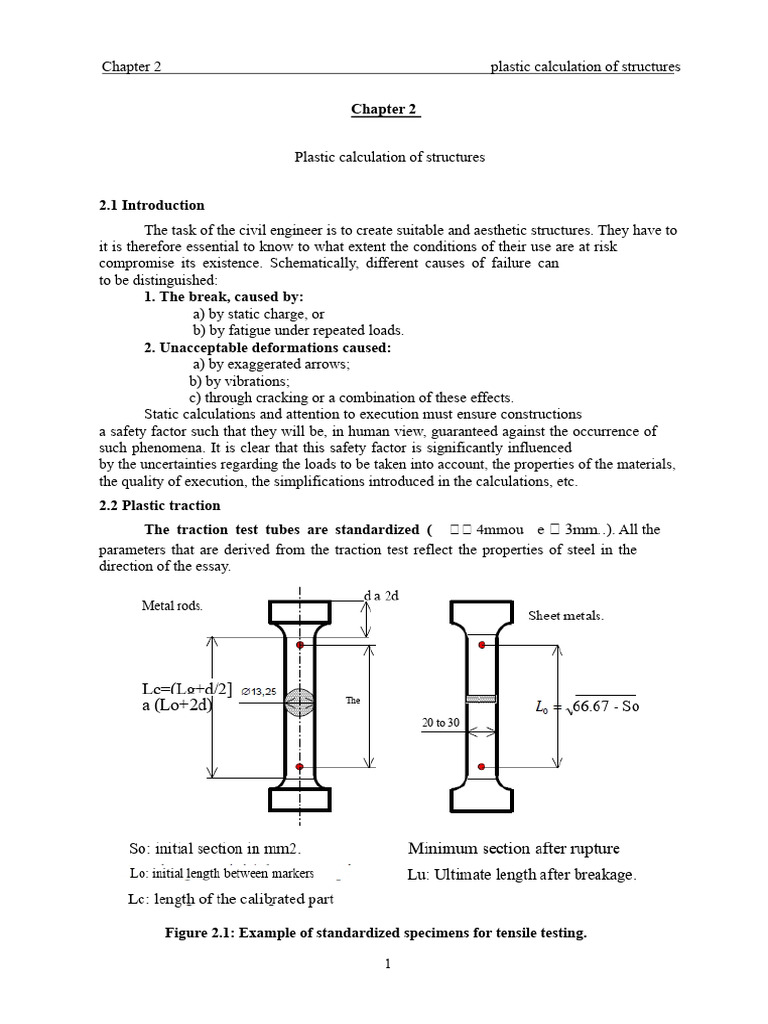 Plastic Calculation of Structural Elements | PDF | Bending ...