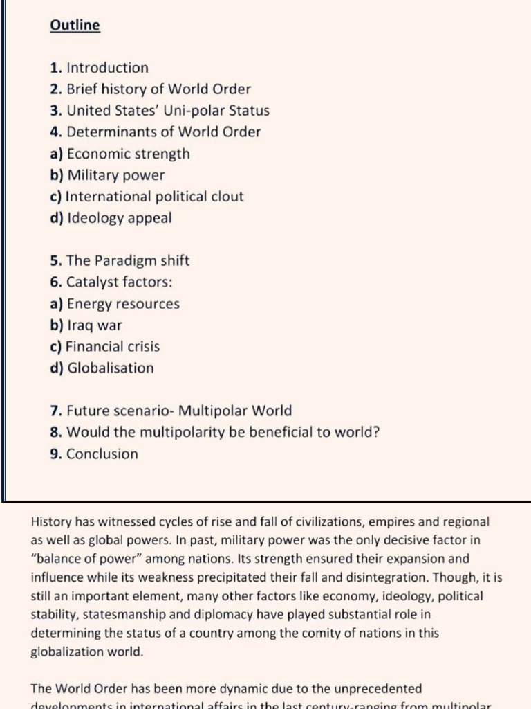 World Oreder | PDF