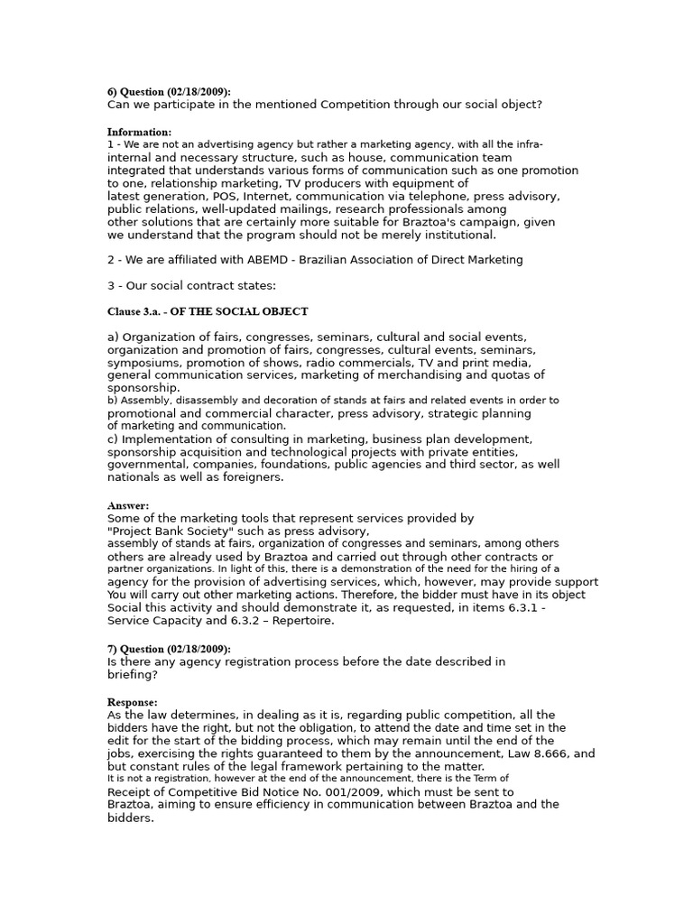 Example Contract Social Purpose | PDF | Business | Business Economics