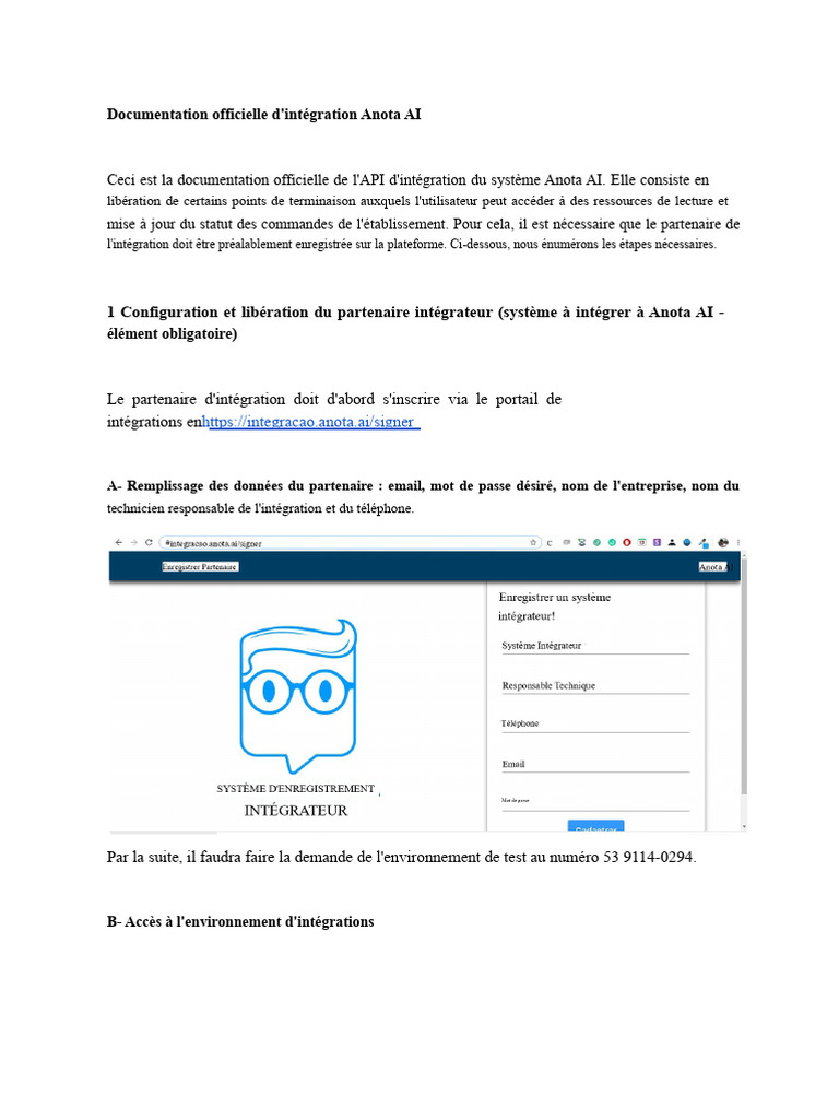 Intégration API Anota AI : Guide complet | PDF | Informatique