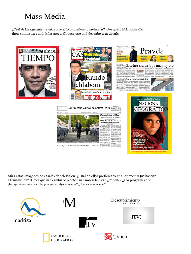 Influencia de los Medios Masivos en la Sociedad | PDF | Medios de ...