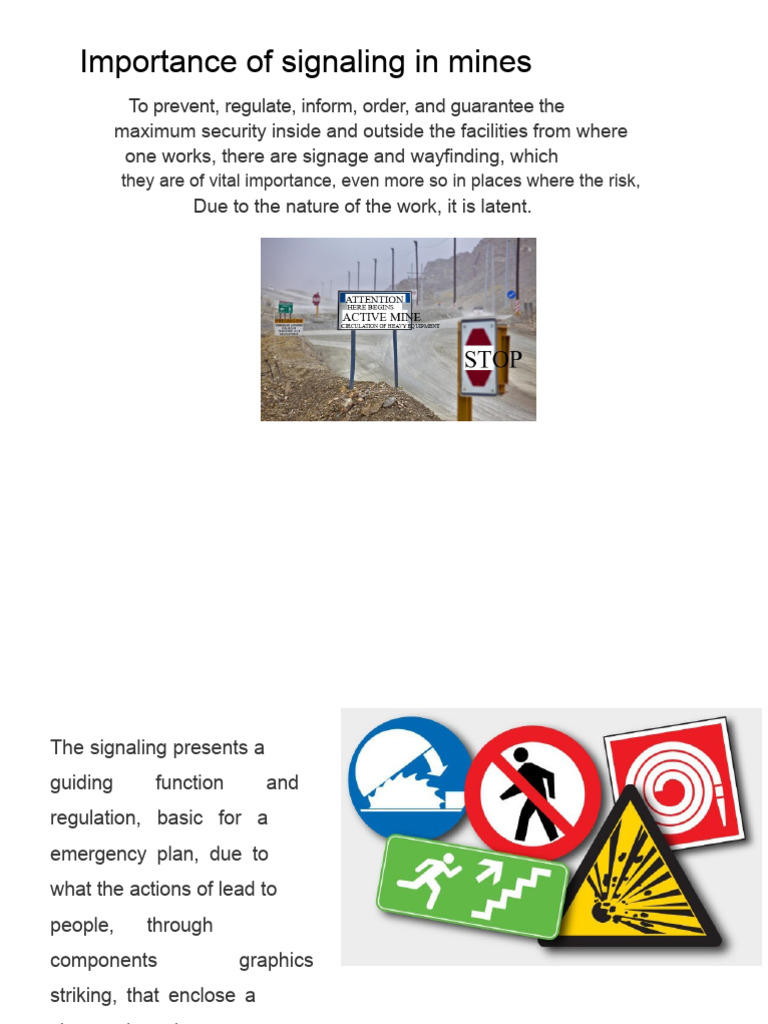 Signage Importance in Mining Safety | PDF