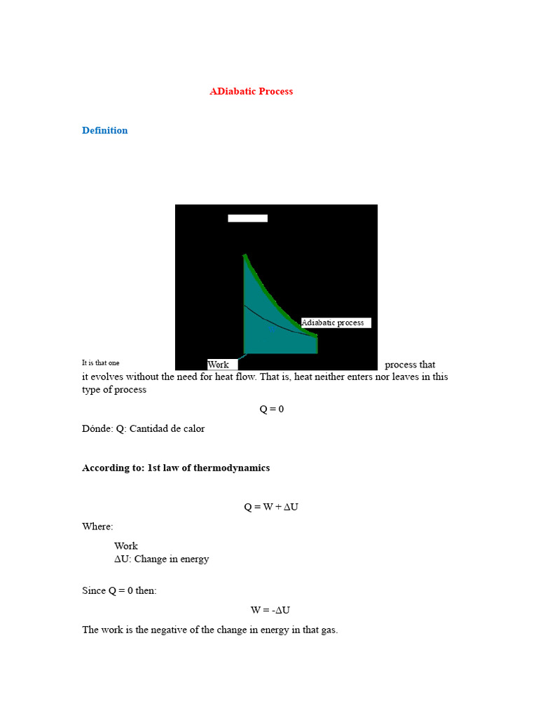 ADIABATIC PROCESS | PDF | Heat | Gases