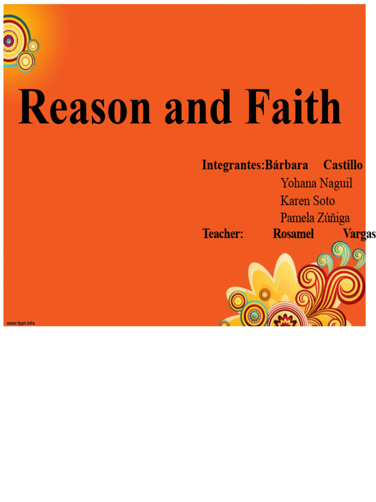 reason and faith | PDF | Reason | Faith