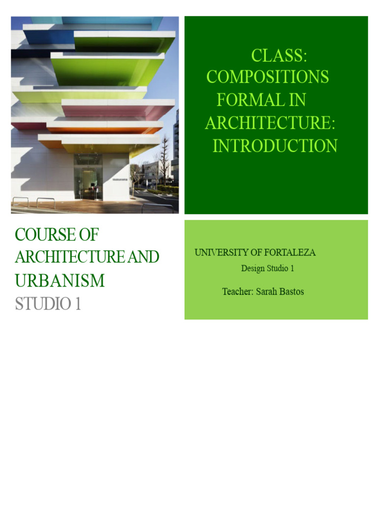 Understanding Formal Compositions in Architecture | PDF | Composition ...