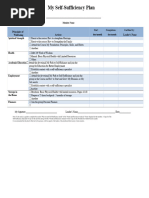 Self-Reliance Plan Template | PDF | Family | Economies
