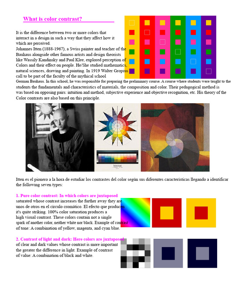 WHAT IS COLOR CONTRAST | PDF | Color | Light
