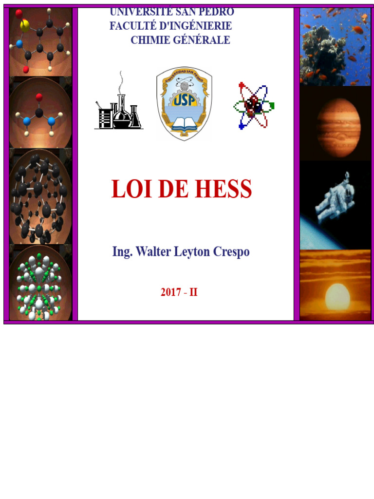 Loi de Hess et Thermochimie | PDF | Enthalpie | Réactions chimiques