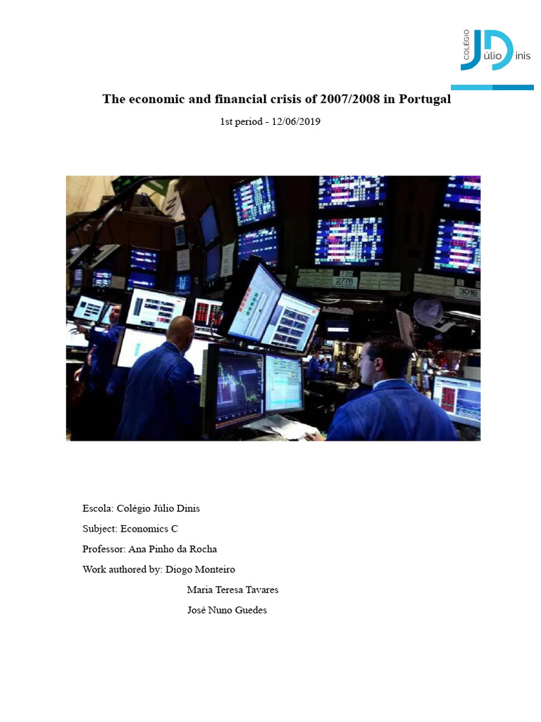 The Economic and Financial Crisis of 2007 | PDF | Government Spending ...
