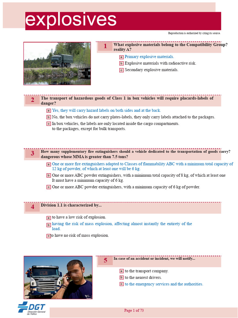 Explosives Transportation Guidelines | PDF | Dangerous Goods | Explosion