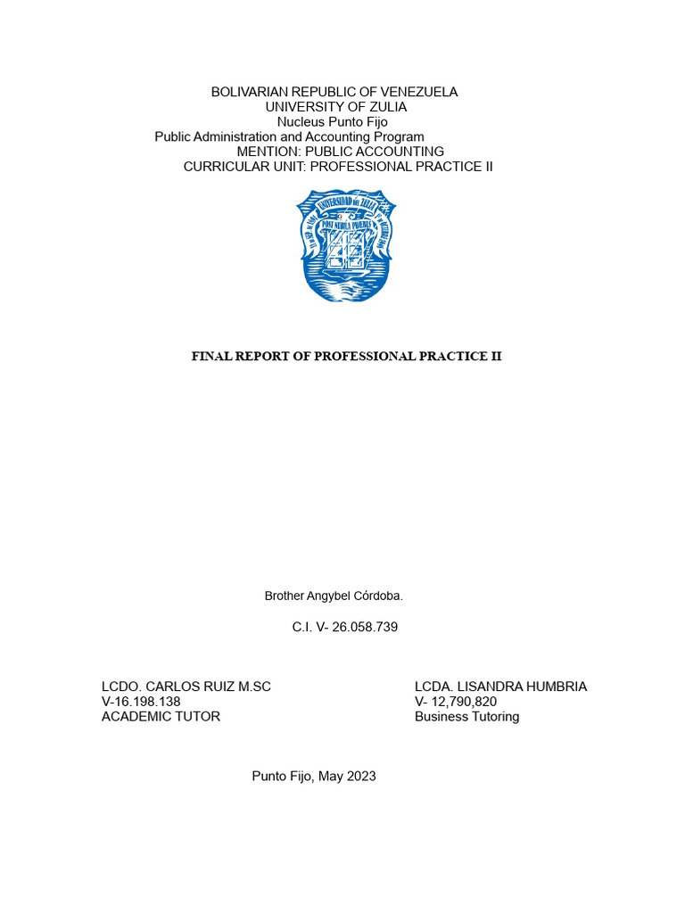 Report On Professional Practice Ii | PDF | Taxes | Value (Ethics)
