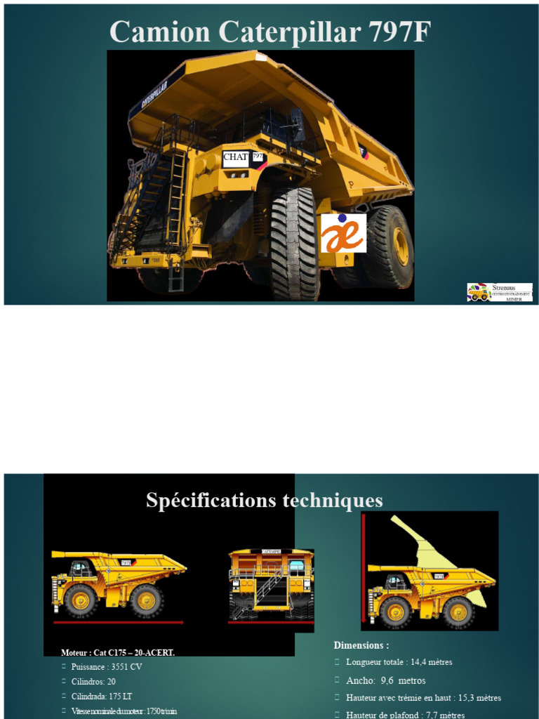 Spécifications du Camion Caterpillar 797F | PDF