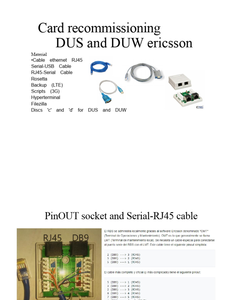 DUS/DUW Card Recommissioning Guide | PDF | Backup | Computer File