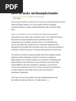 Acetone Washing Instructions for Meth | PDF
