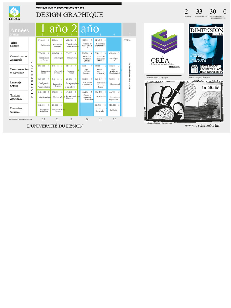 Programme de Design Graphique Universitaire | PDF | Graphisme | Conception