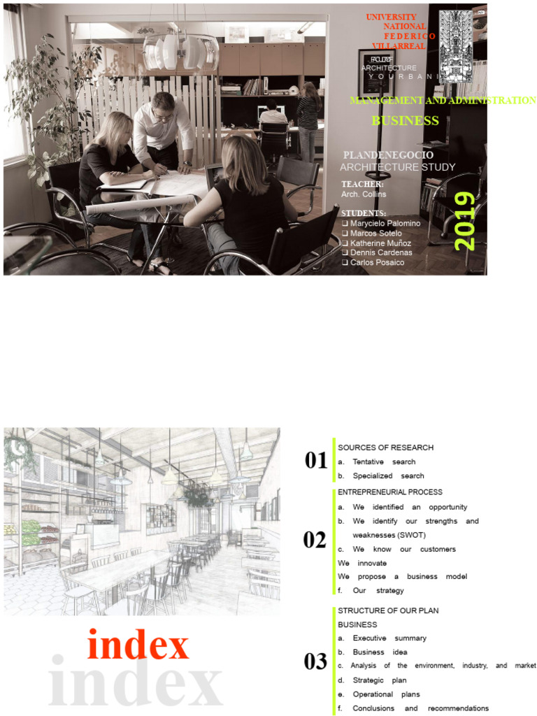 Business Plan Architecture Studio - Group 6 | PDF | Entrepreneurship ...