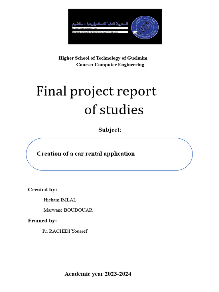 report for a final study project EST | PDF | Software Development | Use ...