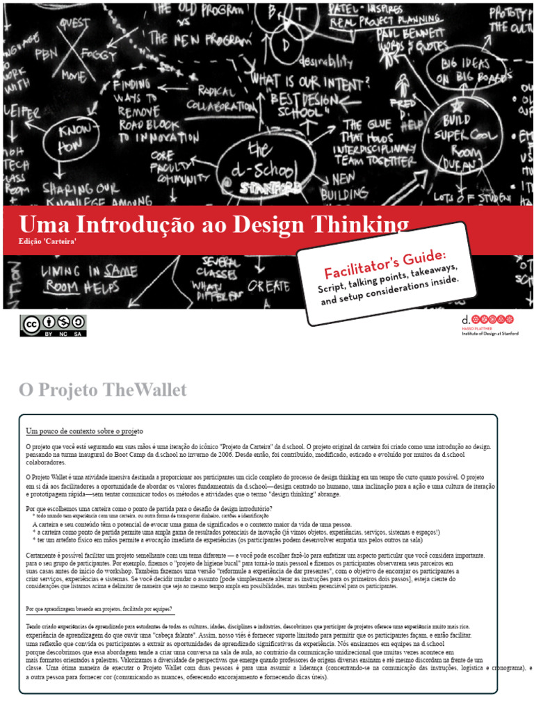 Introdução ao Design Thinking com Carteira | PDF | Protótipo | Design ...