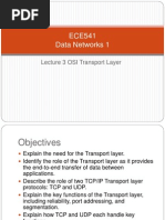 ECE541 Data Networks 1: Lecture 3 OSI Transport Layer