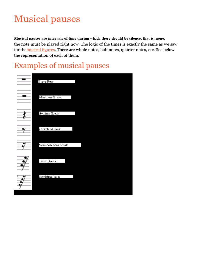 Understanding Musical Pauses and Timing | PDF | Rhythm And Meter ...
