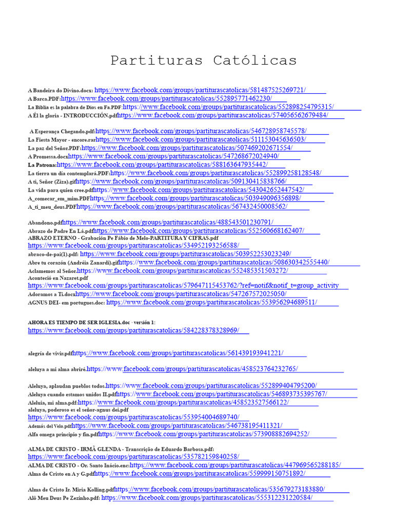 Partituras Católicas PDF | PDF