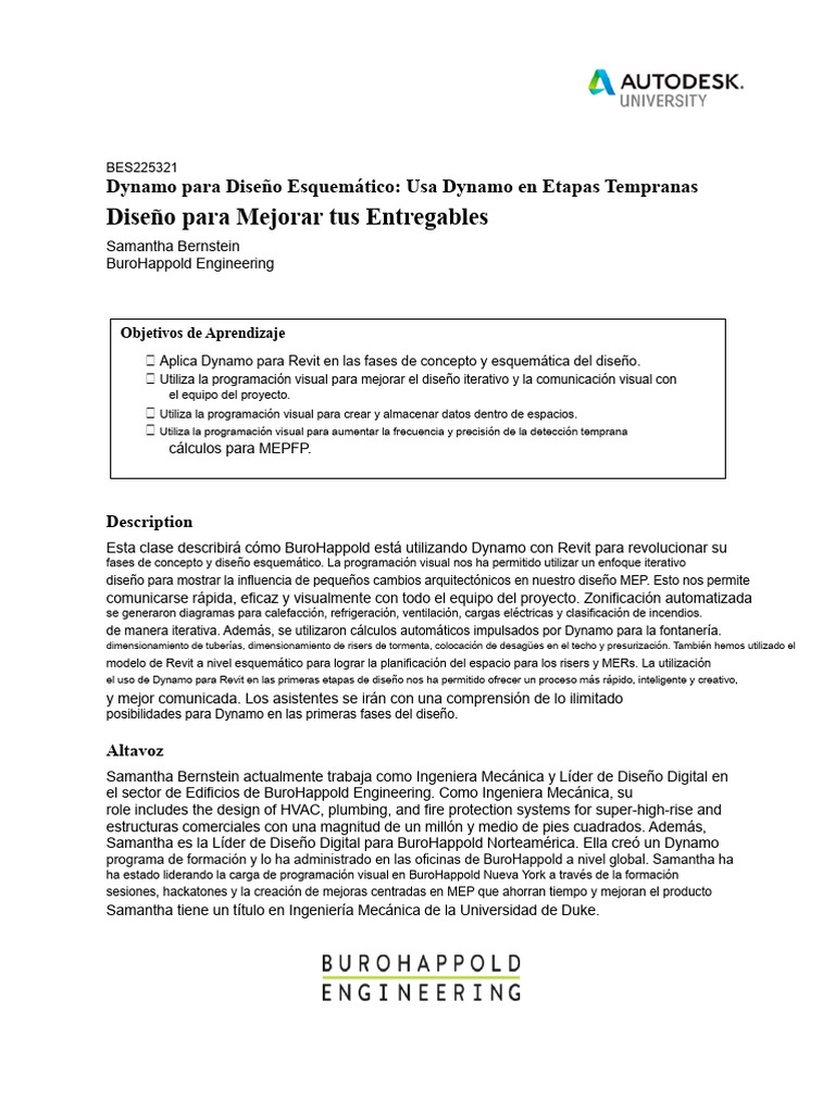 Dynamo para Diseño Esquemático | PDF | Autodesk Revit | Diseño