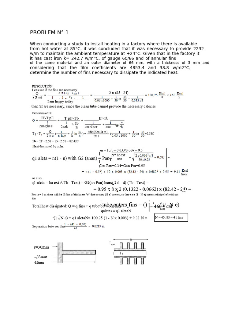 Midterm exam on heat transfer | PDF